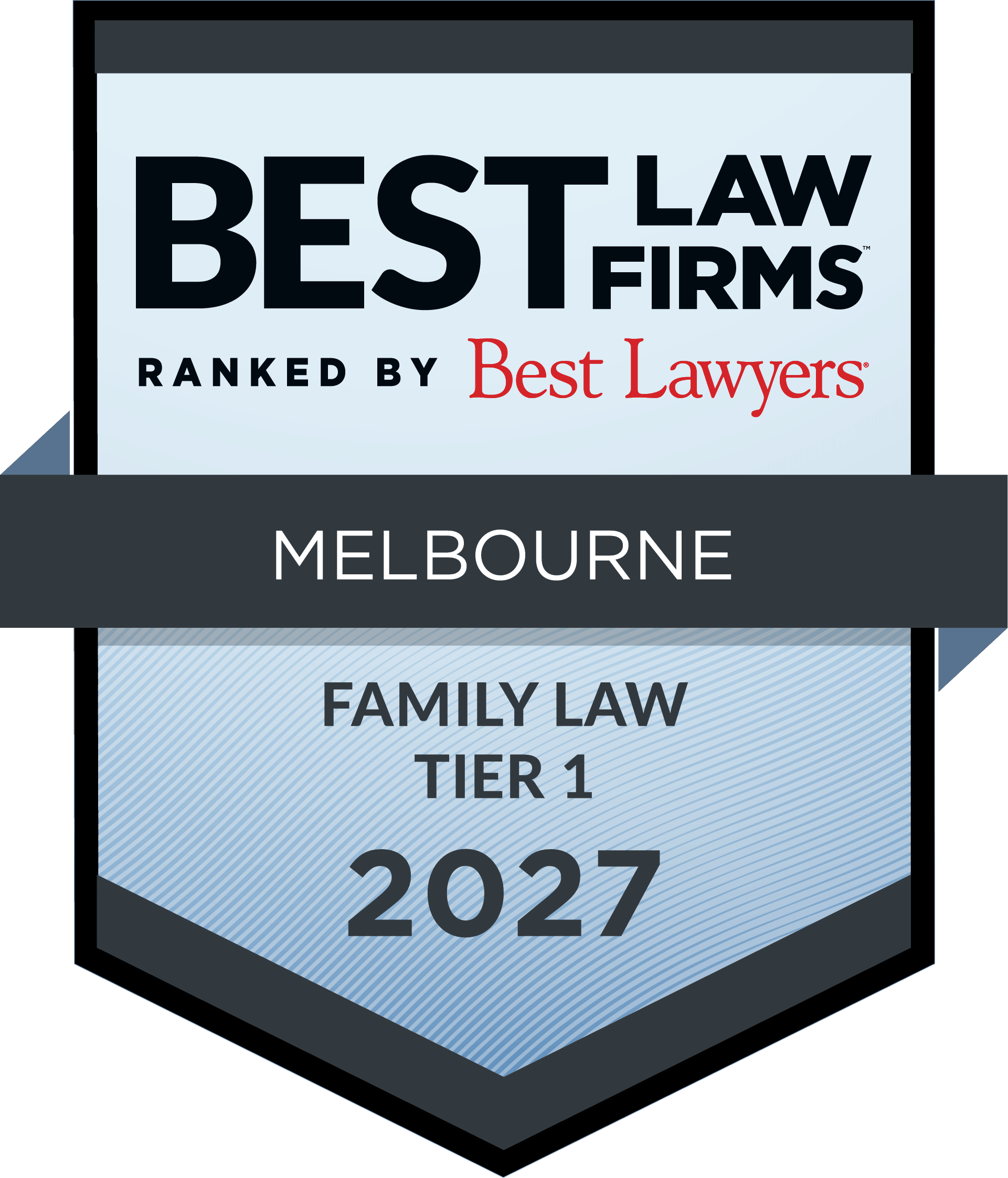Badge - Best Lawyers 2027 - Tier 1 - Melbourne